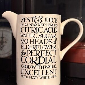 RARE & HTF Emma Bridgewater “Toast & Marmalade” Tall Pitcher